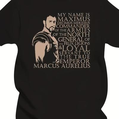 TEMU Gladiator 2000s Actionie Peplum Graphix Funny Gift For Men Women Mens Clothing Unisex T Shirts Image