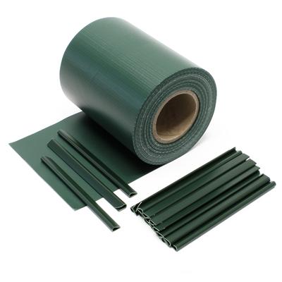TEMU Privacy Screen Strips, 35mx19cm Of Pvc 650g/m², With 20 Clips, Fence Film Image