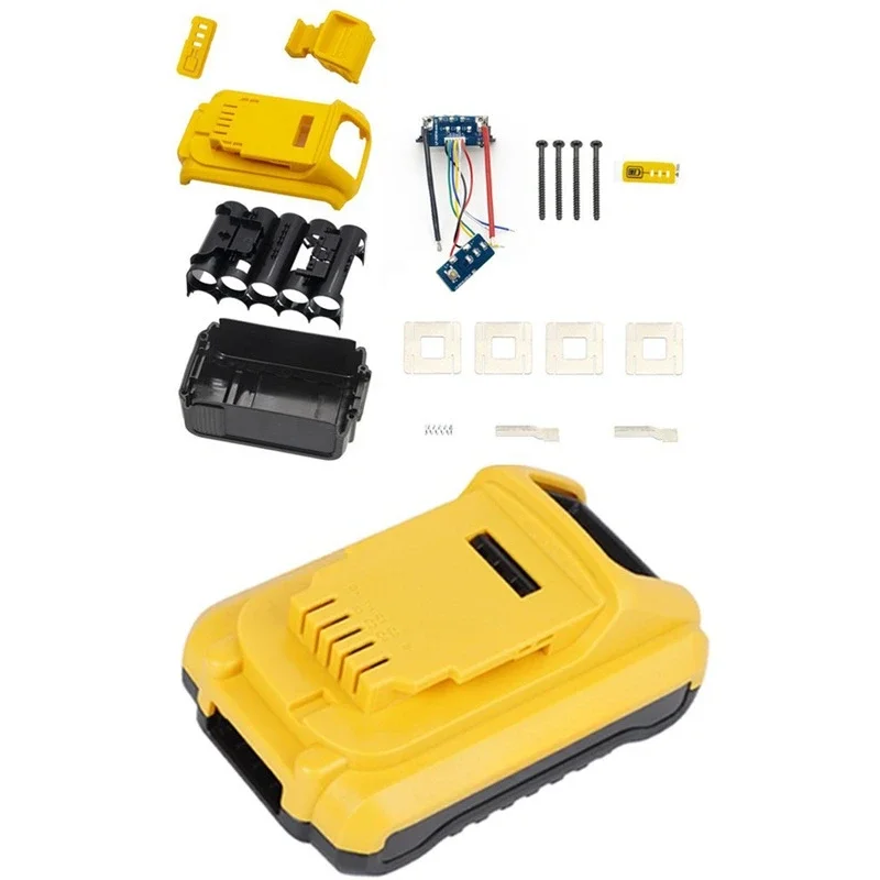 Für DeWalt Werkzeug Zubehör Li-Ion Batterie Kunststoff Fall Für XR 18V 20V DCB183 DCB203 DCB204 DCB200 Shell gehäuse Fall Teile Image