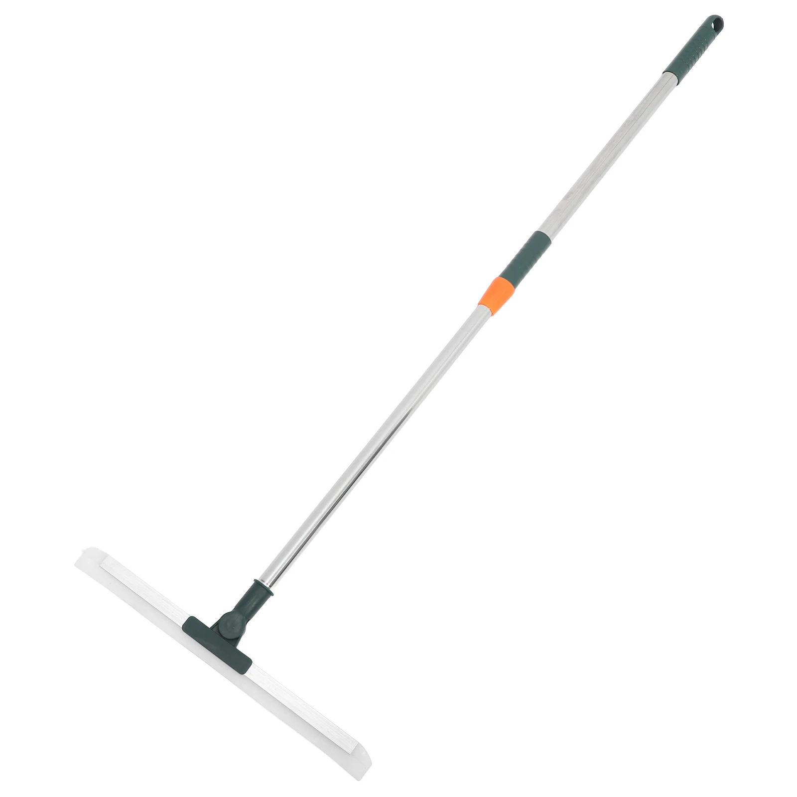 36cm Silikon-Abzieher mit Langem Griff Bodenschaber für Bad und Küche Fliesen-Wand-Glas-Duschreiniger mit Drehbarem Teleskopstab