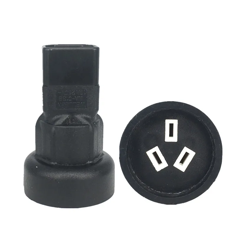 1 stücke IEC 320 C14 Zu SAA Australien 3 Pin Weibliche Power Adapter für PDU UPS AC Stecker Konverter Buchse C14-AU Buchse Image