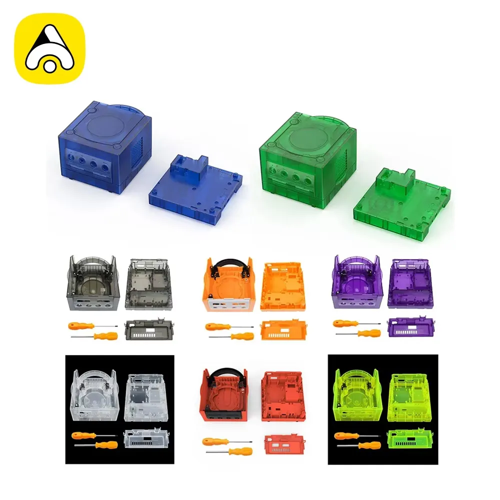 Transparente Hülle Ersatzhülle für Nintendo Gamecube Shell Gehäuse NGC Hülle DOL-001 und DOL-101 Spielzubehör Image