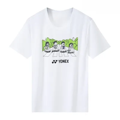 New yy badminton jersey men's and women's short-sleeved quick-drying and breathable loose round neck competition training jersey