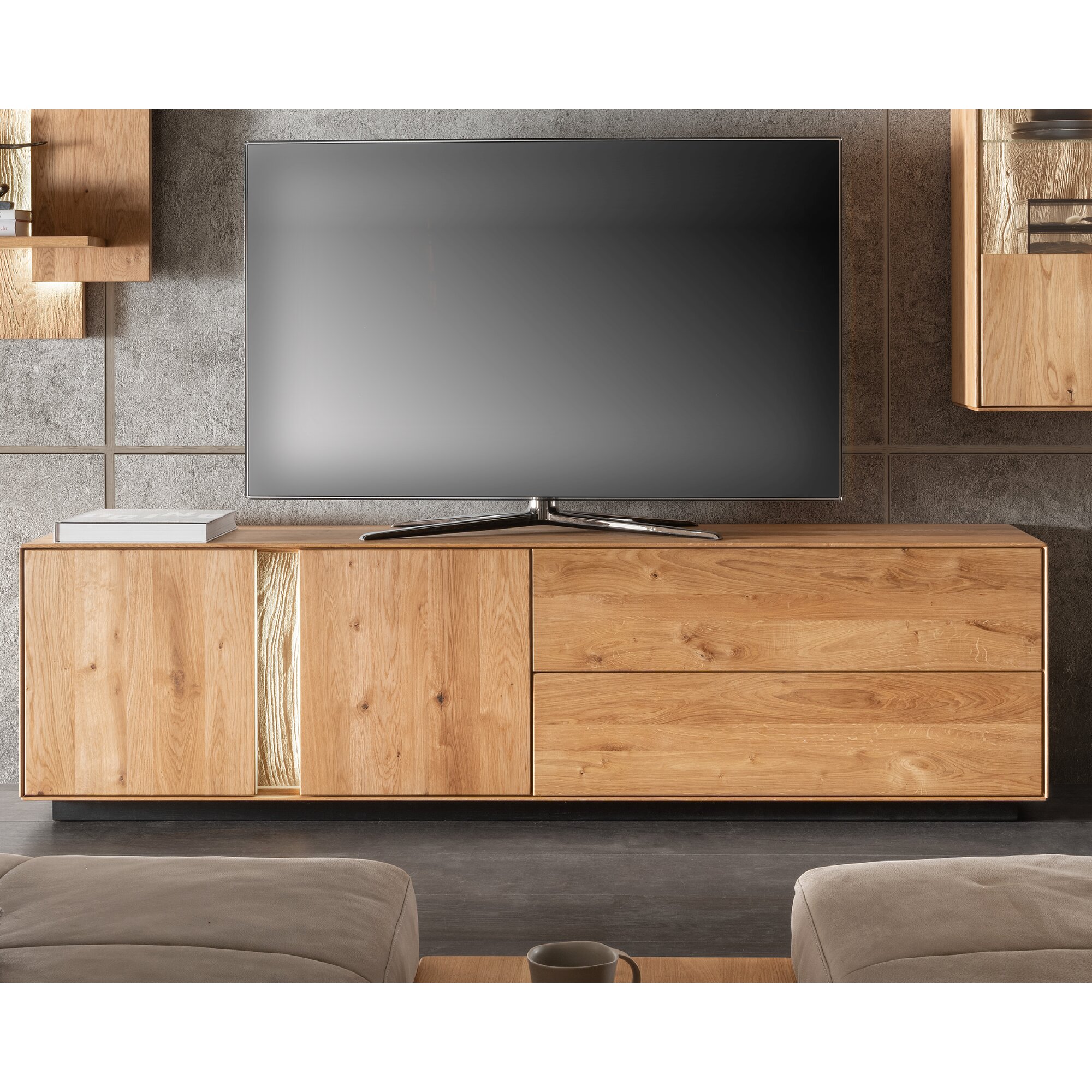 Massivholz »Lausanne« Lowboard IV 200x55x39 cm