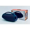 QUEED BOOMS BOX3 Altoparlante Bluetooth con luce LED Supporto scheda TF Subwoofer portatile Boombox Sistema audio wireless esterno