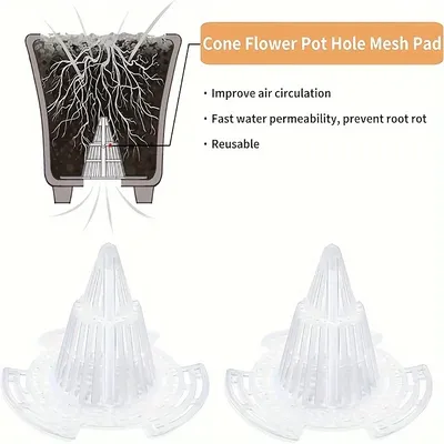 10PCS Pot Bottom Filter - Keep Plant Roots Healthy and Protected!