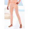 Pyjamahose S.OLIVER, Damen, Gr. 44/46, N-Gr, orange (orange, meliert), Rippware, Obermaterial: 92% Modal (TENCEL), 8% Elasthan, meliert, modisch, slim fit lang, Hosen, in elastischer 4x4 Rippware