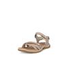 Trekkingsandale ECCO "ECCO OFFROAD ROAM W", Damen, Gr. 36, grau (taupe), Leder, sportlich, Schuhe, Outdoorschuh, Sommerschuh, Freizeitsandale, mit Klettverschlüssen