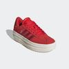 Plateausneaker ADIDAS SPORTSWEAR "VL COURT BOLD LIFESTYLE KIDS", Gr. 39, collegiate rot, sanftes weiß, collegiate burgundy, Leder, Synthetik, sportlich, Schuhe, Design auf den Spuren des adidas Gazelle Bold
