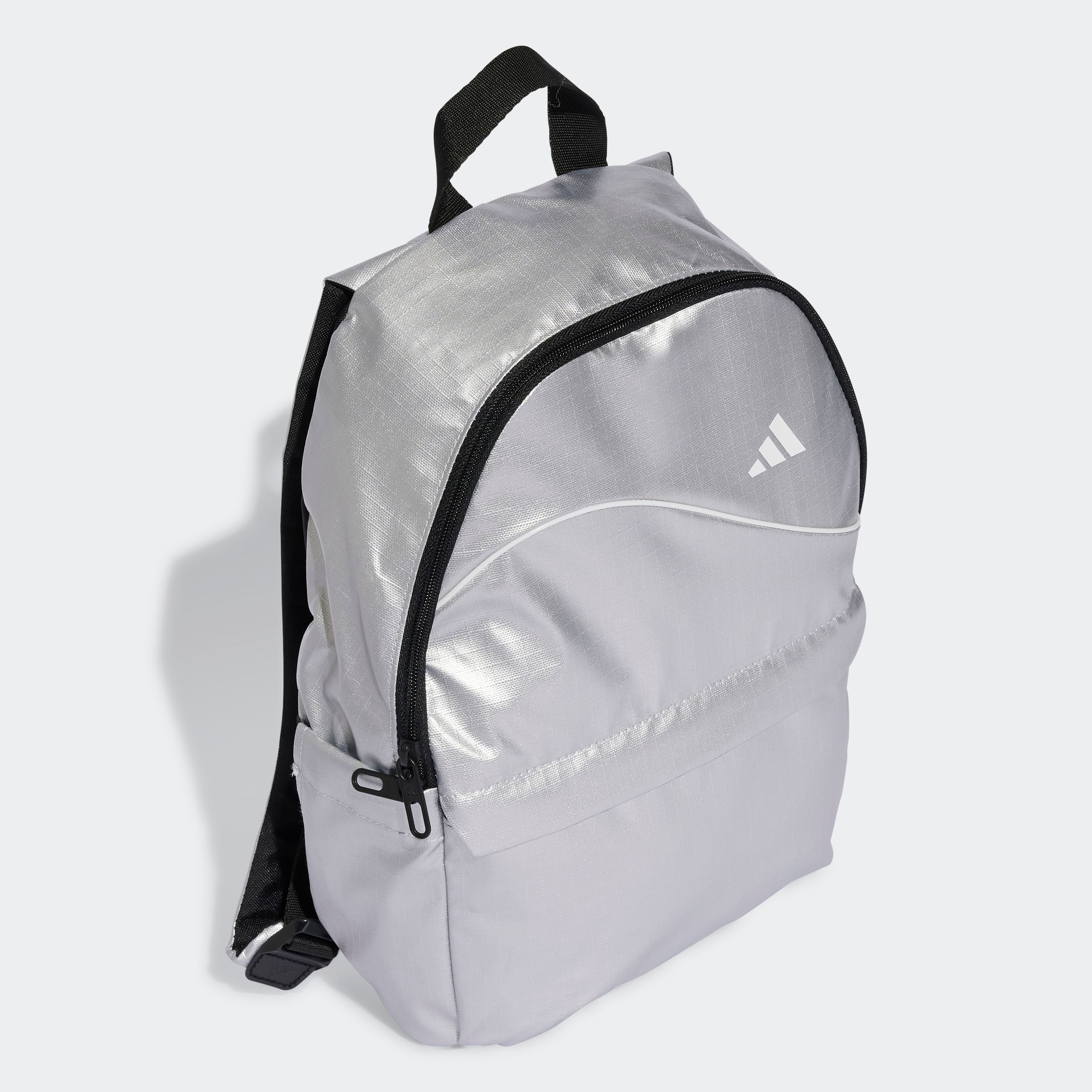 Rucksack ADIDAS PERFORMANCE "ADIDAS GL BP", silber metallic, weiß, Rucksäcke, Damen, Obermaterial: 100% Polyester Image