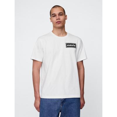 Gap Cream Oasis 100% Cotton Band T-Shirt