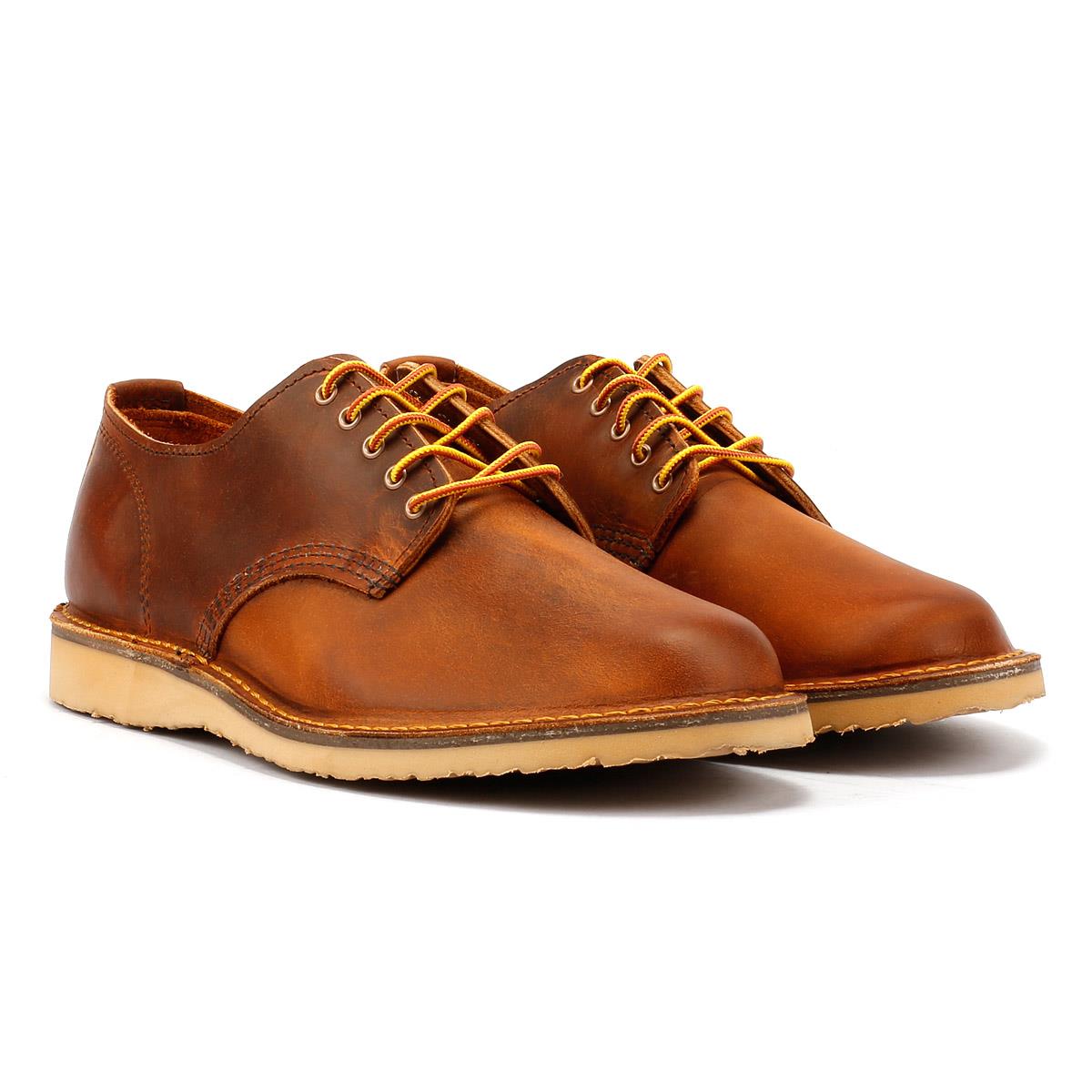 Red Wing Shoes Weekender Oxford Rough & Tough Herren Schnürschuhe Aus Braunem Leder