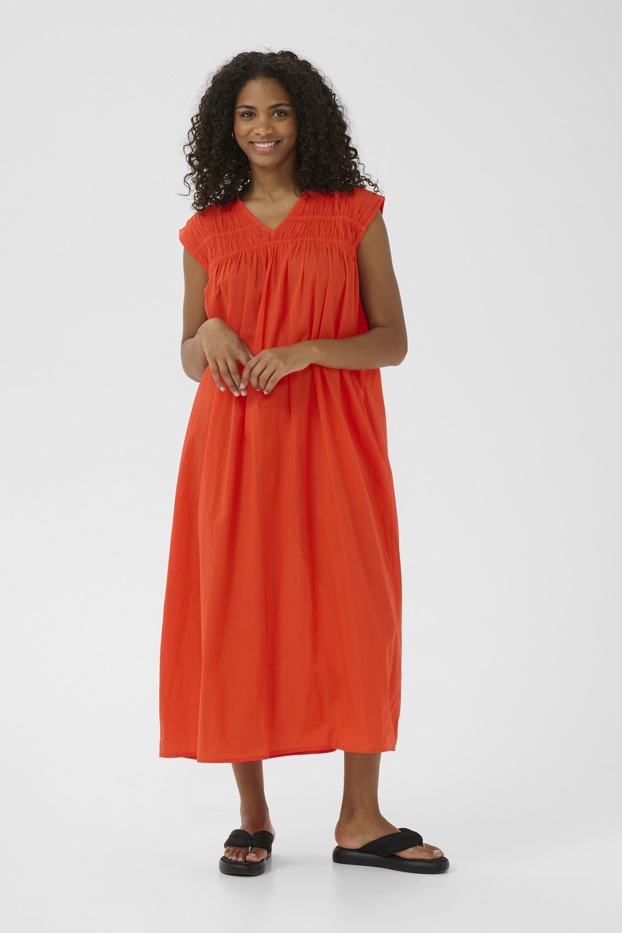 Kleid A-shape Grenadine orange EU 44 / UK 16