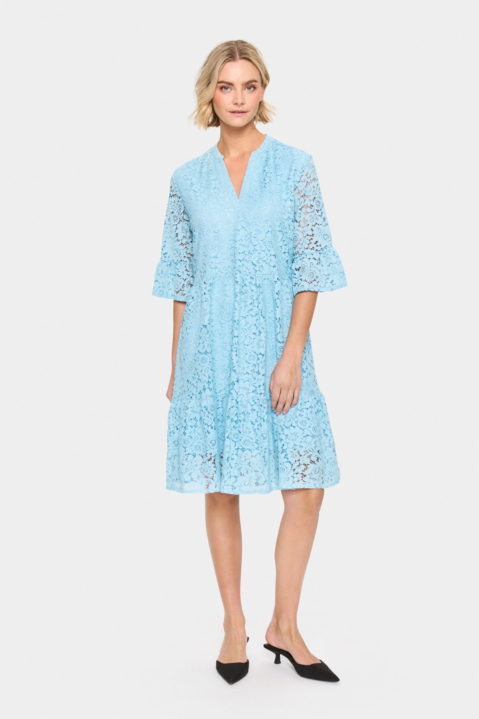 Kleid Lockere Passform blue Image