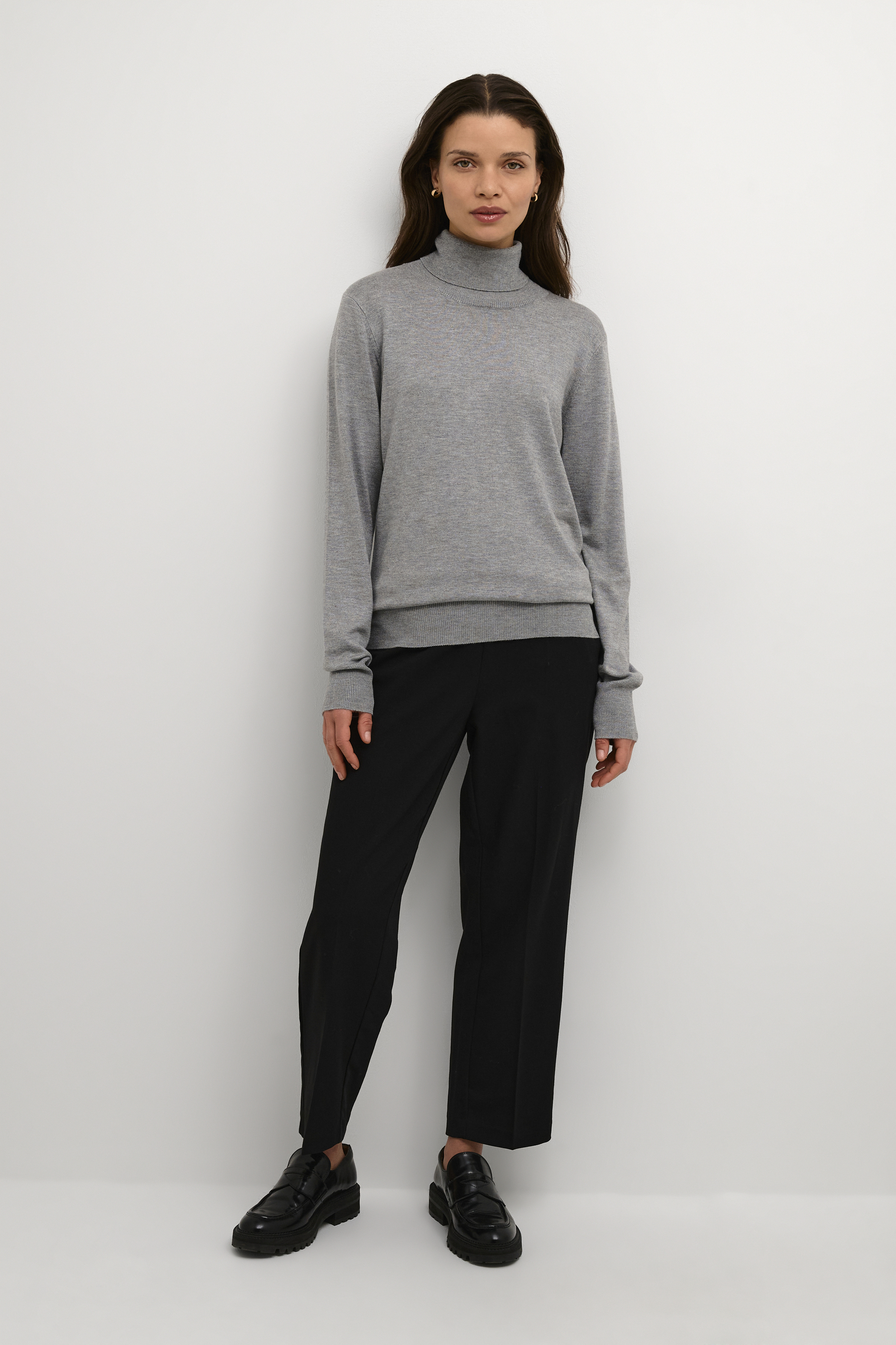 Rollkragen Slim fit grey Image