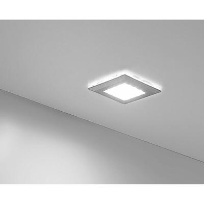 Led Leuchte Square 2 dimmbar Aufbauleuchte warmweiß 1,2 Watt alufarbig Image