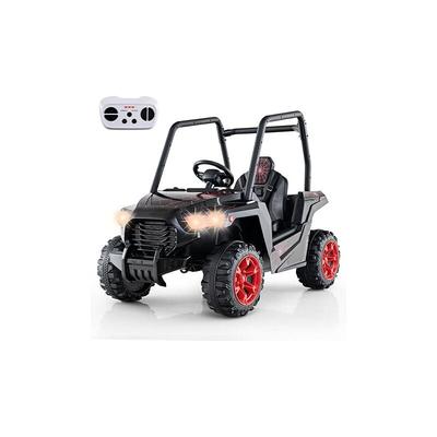 Kinder Elektroauto, Elektrofahrzeug utv mit 3 verstellbaren Geschwindigkeiten, Musik, Hupe, Radio & Image