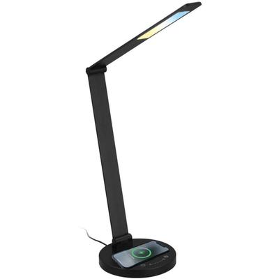 Briloner - led Schreibtischlampe Tischlampe Büro Induktive Ladefläche Dimmbar Touch cct Image