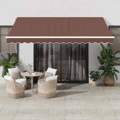 TEMU Manual Awning Brown 400x300 Cm Image