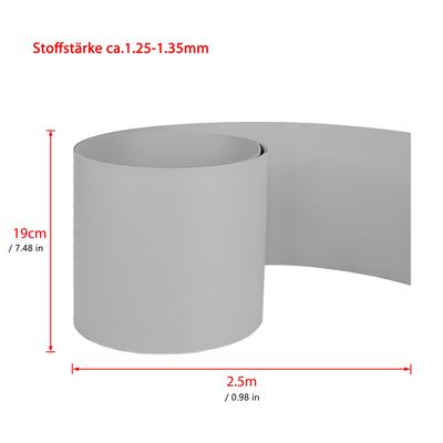 TEMU 10pcs Rigid Pvc Privacy Screen Fence Panels Garden Fence Garden Fence Yard Fence Light 2. 5m*19cm Image