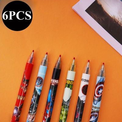 TEMU Gel Pens - Fine Point, Black Ink, Click-action, Fashionable Cartoon Design, Durable Plastic Body, Ideal For School & Office, School Supplies| Pens|durable Plastic Body Image