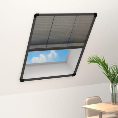 TEMU Pleated Insect Screen For Window Aluminium 80x100cm Image