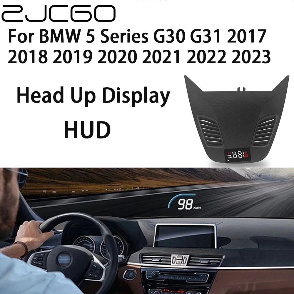 ZJCGO Auto HUD Display Auto Projektor Alarm Head Up Display Tacho Windschutzscheibe für BMW 5er G30 G31 2017 ~ 2023 Image