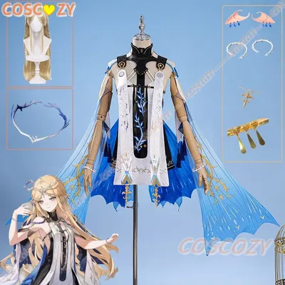 Spiel Wuthering Waves WuWa Cartethyia Cosplay Kostüm Tattoo Aufkleber Karneval Halloween Party Rolle Image