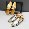 Sommer Herren Business Sandalen Gold und Silber Lässig Bequeme Fahrt Reise Strandschuhe Outdoor Sandalen Herren Größe 38-46