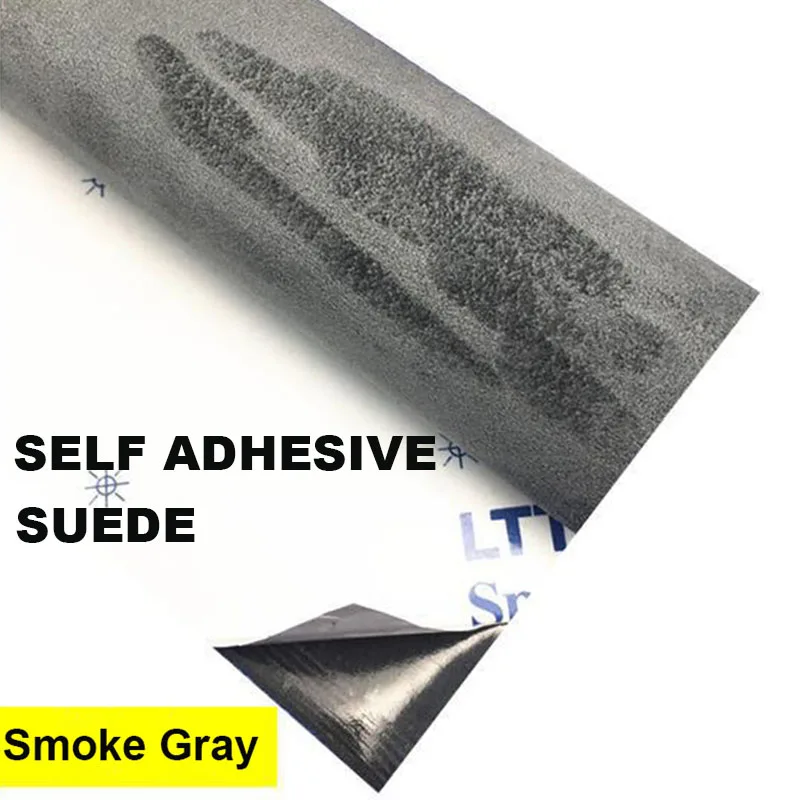 Selbstklebendes Wildleder, schwarzes Wildleder, Kunsthandwerk, Fahrzeugtürverkleidung, Dach, AB-Säule, Mittelkonsolendekoration Image