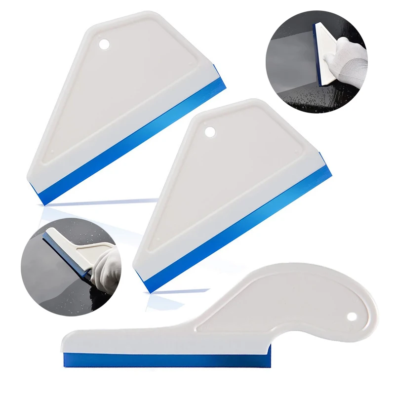Auto Glas Schaber Reiniger Fenster Tönung Rakel Gummi Wasser Entferner Windschutzscheibe Seite Wischer Auto Wrap Fenster Reinigung Werkzeuge Image