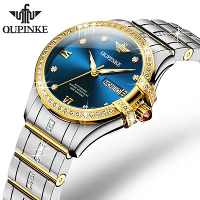OUPINKE Top Luxury Brand Lady Watch Elegant Fashion Women's Watches Waterproof Automatic Mechanical Wristwatch reloj mujer