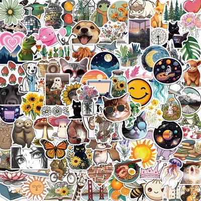 100 Stücke Heiße Muster Graffiti Aufkleber Zu Dekorieren Gitarre Notebook Koffer DIY Wasserdichte Aufkleber Image