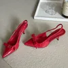 Eilyken Große Größe 43 Schmetterling-knoten Pumps Frauen Pumpen Elegante Spitz Dünne Heels Schuhe