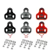 Fahrradschuhe für LOOK KEO Rennrad, selbstsichernde Pedalklampe, rutschfeste Fahrradschuhe, Stollen 0 ° /4.5 ° /9 ° Schwarz/Grau/Rot Fahrradpedal