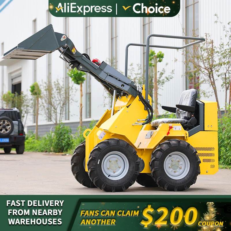 【Begrenztes Angebot】Huayi Kompaktlader, kleiner Radlader, schnelle Lieferung, 1 Jahr Garantie, Unterstützung für individuelle Gestaltung Image