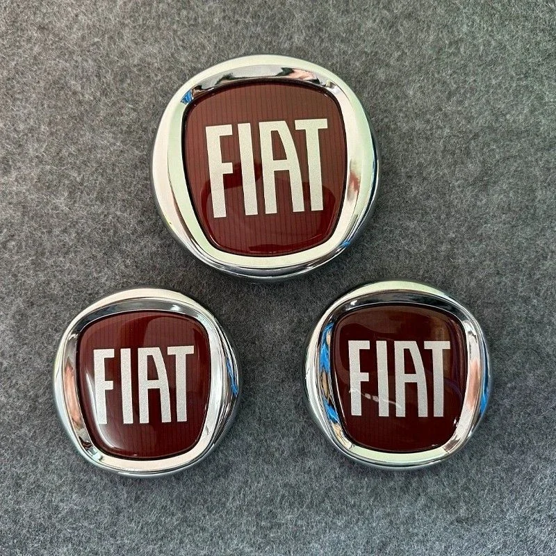 Autocollant de Badge de coffre de calandre de voiture, autocollant de Logo de voiture Fiat pour FIAT 500 Ducato Panda Grande Punto Tipo Abarth Pulse Strada 600 500
