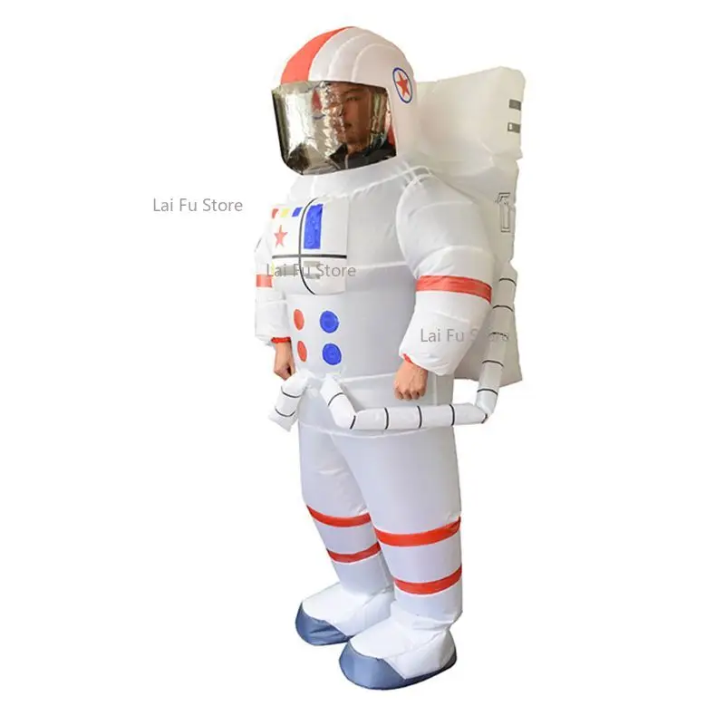 Raumfahrer aufblasbares Kostüm Astronaut Sprengung Kostüm Performance Requisiten Ganzkörper kostüme Unisex für Erwachsene Image