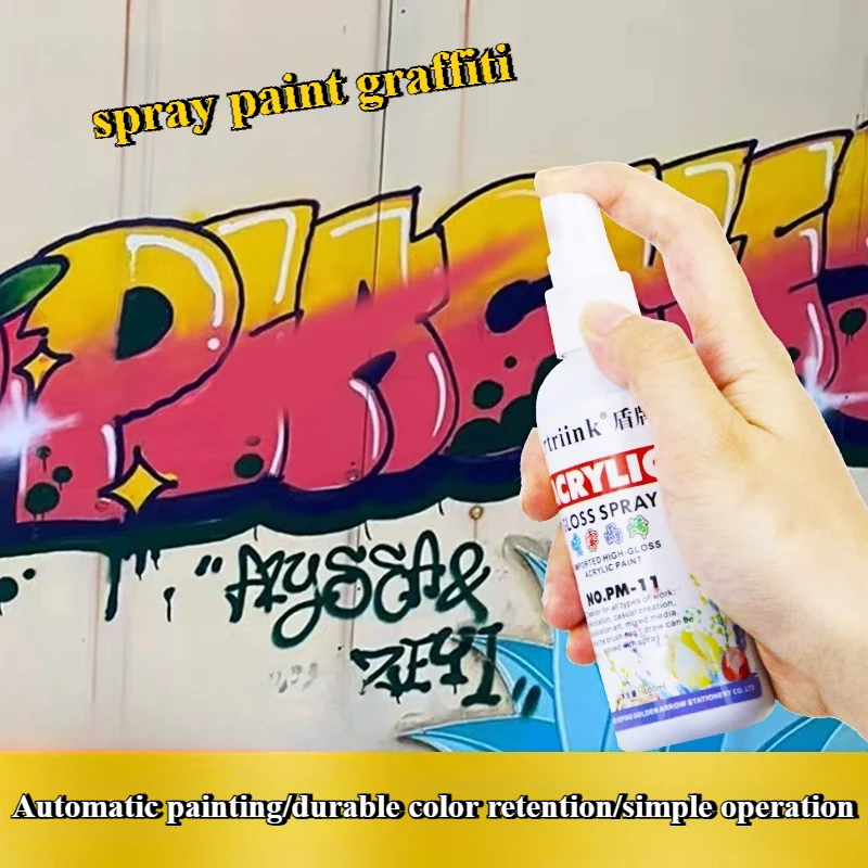 Acryl-Sprühtinte für Keramik, DIY, Graffiti, Malerei, Farbwechsel, schnell trocknendes Pigment Image