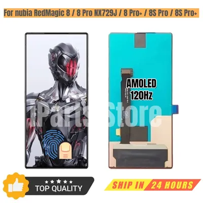 iParts Replacement Display for ZTE nubia RedMagic 8 8Pro NX729J Red Magic 8S Pro+ Plus 120Hz AMOLED