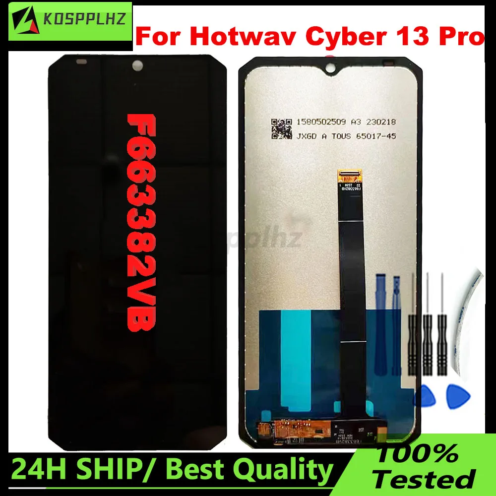 6,6" F 663382 VB Für Hotwav Cyber 13 Pro LCD Display + Touch Screen Display Glas Panel Ersatz Für Cyber 13 Pro Reparatur teile