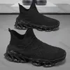 Herrenschuhe 2025, Sommer, neue Mode, atmungsaktives Mesh, rutschfeste Turnschuhe, bequem, weiche Sohle, leicht, Nähen, Fliegenbindung, Freizeitschuhe