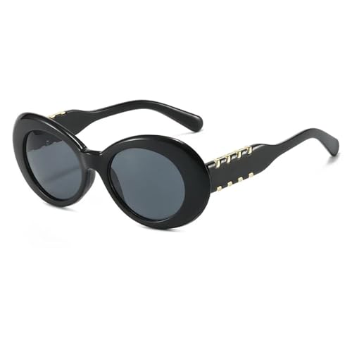FORLUZ Vintage Cat Eye Sunglasses Women Trending Leopard Shades Uv400 Gradient Eyewear(Black-Black)