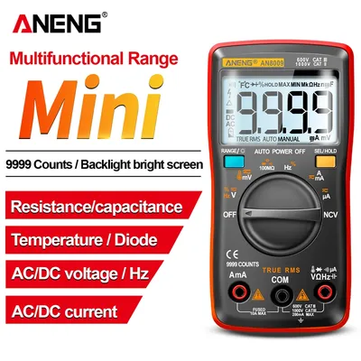 ANENG AN8009 Multimeter Digital Transistor Tester Capacitor multimetro Tester Capacitance Meter Temp Diode electrician tools
