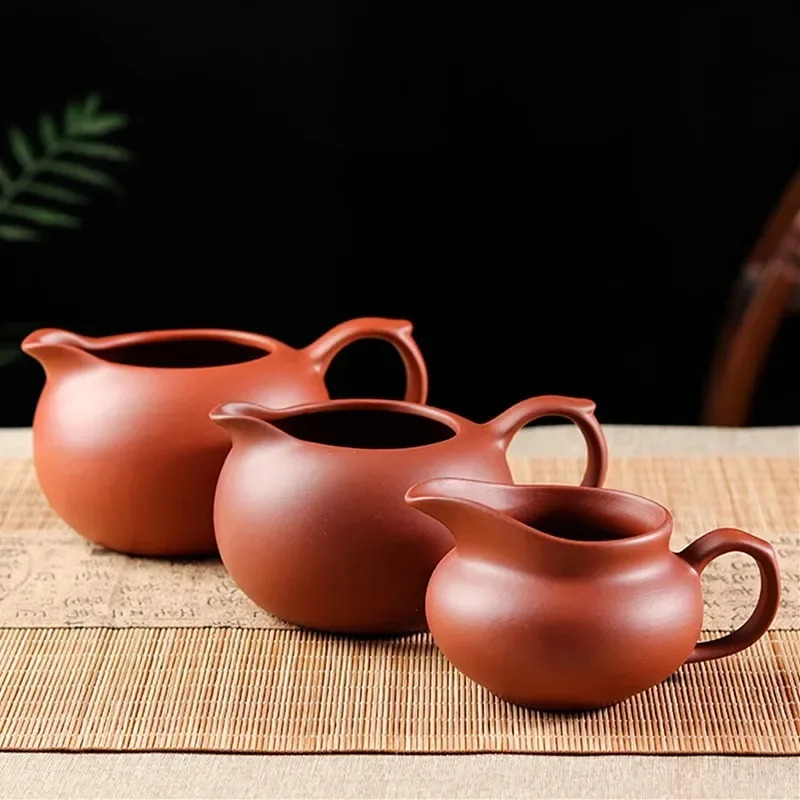 Chinese Purple Clay Fair Cup Cha Hai Master Teacup Handmade Tea Set Accessories Household Drinkware Large Capacity Tea Separator