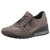 Keilsneaker WALDLÄUFER "H-CLARA-Soft", Damen, Gr. 5 (38), grau, Nubukleder, Textil, Veloursleder, Glitzer, sportlich, Schuhe, Freizeitschuh, Halbschuh, Schnürschuh mit Luftkammernsohle