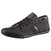 Sneaker MUSTANG SHOES, Herren, Gr. 45, grau (dunkelgrau), Textil, sportlich, Schuhe, mit Mustang Markenlabel, Freizeitschuh, Halbschuh, Schnürschuh