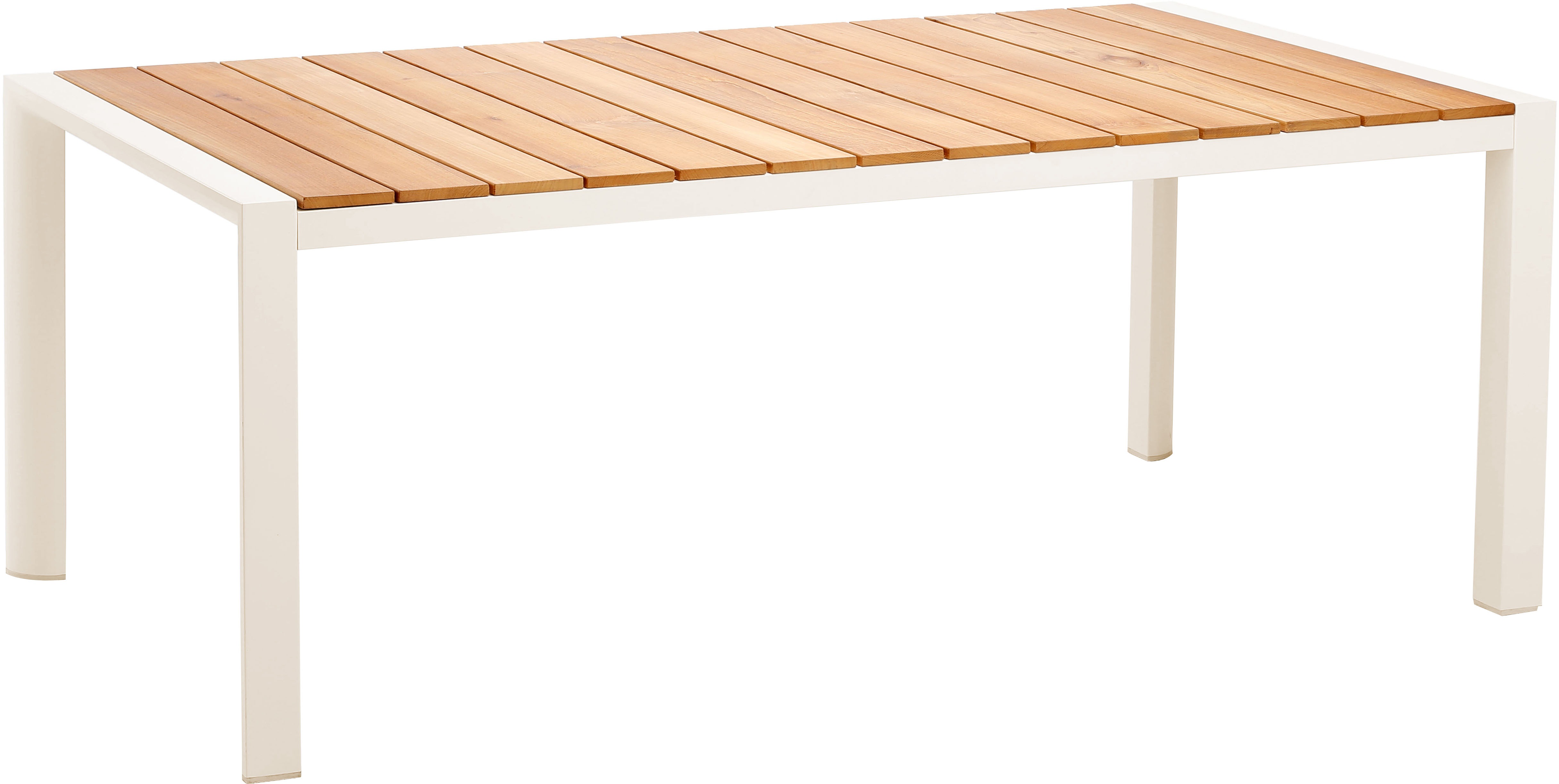Gartentisch BEST "Paros", beige (teakholz – sand), B:160cm H:76cm T:90cm, Aluminium/Teak holz, Tische, in verschiedenen Farben und Größen erhältlich