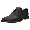 Schnürschuh BUGATTI, Herren, Gr. 41, grau, Lederimitat, casual, Schuhe, Anzugschuh, Business Schnürschuh mit modischem Fersen-Flag
