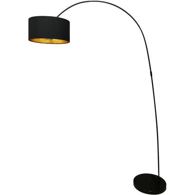 SALESFEVER Bogenlampe "Luca", gold (schwarz, goldfarben), Ø 40cm H: 201cm, Lampen Image
